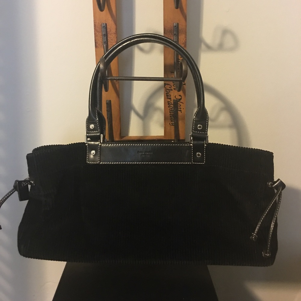 KATE SPADE NEW YORK BLACK CORDUROY